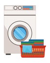 Laundry wash and cleaning icons