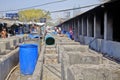 Laundry washing cubicles inside Dhobhi Ghat