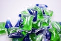 Laundry washing detergent capsules. Royalty Free Stock Photo