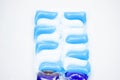 Laundry washing detergent capsules. Royalty Free Stock Photo