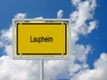 Laupheim, town sign Royalty Free Stock Photo