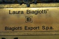 Laura Biagiotti store sign