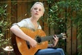 Laura Marling performing at a private session in New York