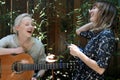 Laura Marling performing at a private session in New York