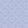 Vector seamless background, symmetrical light grey pattern with cobweb mandalas on blue grey backdrop.