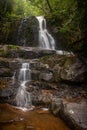 Laurel Falls - a waterfall in Great Smoky Mountains National Park Royalty Free Stock Photo