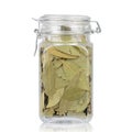 Laurel in jar, laurel for shop, laurel tea and laurel leaves grains