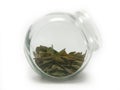Laurel leaves in a jar Royalty Free Stock Photo