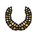 laurel wreath ancient rome color icon vector illustration Royalty Free Stock Photo
