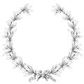 Laurel wreath (black and white colors)