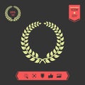 Laurel wreath - design symbol . Graphic elements for your design