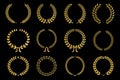 elegant golden laurel wreath collection