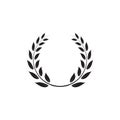 Laurel wreath graphic design template vector illustration