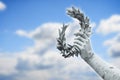 Laurel Wreath hand held by a bronze statue Royalty Free Stock Photo