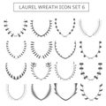 Laurel wreath icons Royalty Free Stock Photo