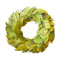 Laurel wreath isolated