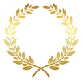 Laurel wreath template. Classic victory award frame Royalty Free Stock Photo