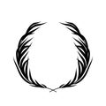 Laurel wreath vector background. Royalty Free Stock Photo