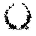 Laurel wreath vector eps Hand drawn, Vector, Eps, Logo, Icon, crafteroks, silhouette Illustration for different uses Royalty Free Stock Photo