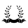 Laurel wreath vector eps Hand drawn, Vector, Eps, Logo, Icon, crafteroks, silhouette Illustration for different uses Royalty Free Stock Photo