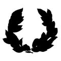 Laurel wreath vector eps Hand drawn, Vector, Eps, Logo, Icon, crafteroks, silhouette Illustration for different uses Royalty Free Stock Photo