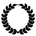 Laurel wreath vector eps Hand drawn, Vector, Eps, Logo, Icon, crafteroks, silhouette Illustration for different uses Royalty Free Stock Photo