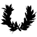 Laurel wreath vector eps Hand drawn, Vector, Eps, Logo, Icon, crafteroks, silhouette Illustration for different uses Royalty Free Stock Photo