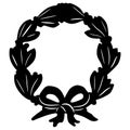 Laurel wreath vector eps Hand drawn, Vector, Eps, Logo, Icon, crafteroks, silhouette Illustration for different uses Royalty Free Stock Photo