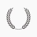 Laurel wreath, vector icon, best sport emblem