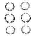 Laurel Wreath Vector template bundle 02