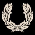 Laurel Wreath, vintage wreath. Greek laurel