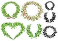 Laurel wreaths Royalty Free Stock Photo