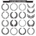 Laurel wreaths vector