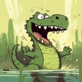 Lauren Faust\'s Illustrated Alligator Shouts Cutely