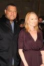 Laurence Fishburne, Marg Helgenberger Royalty Free Stock Photo