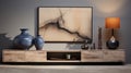 Laurent Khuppel Tv Stand: Serene Minimalism With Jazzy Interiors