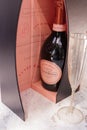 Laurent-Perrier in its box and glass