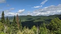 Laurentian mountains landscape in Quebec, Canada