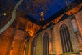 The Laurentius church in Alkmaar with artificial light