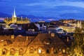 Lausanne panorama with Saint-Francois Church