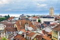 Lausanne rooftop. Switzerland Royalty Free Stock Photo