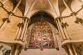 LAUSANNE, SWITZERLAND - OCTOBER 10, 2020: Cathedral of Notre Dame of Lausanne interior, a church located in the city of Lausanne Royalty Free Stock Photo