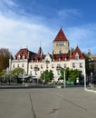 View of the Castle of Ouchy in Lausanne, Switzerland Royalty Free Stock Photo