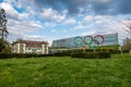 Lausanne, Vaud Canton, Switzerland - 04.18.2021: New Headquarters International Olympic Committee