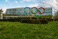 Lausanne, Vaud Canton, Switzerland - 04.18.2021: New Headquarters International Olympic Committee