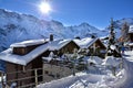 Lauterbrunnen,MÃÂ¼rren in Switzerland Snow Christmas Mountains Royalty Free Stock Photo