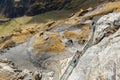 Thrill Walk, cliff pathway under Birg cableway station at Schilthorn mountain in the Alps, Switzerland Royalty Free Stock Photo