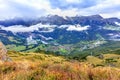 Lauterbrunnen valley aerial view in Swiss Alps, Switzerland Royalty Free Stock Photo