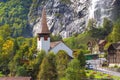 Lauterbrunnen waterfall, Staubbach, Switzerland Royalty Free Stock Photo