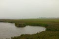 Lauwersmeer National Park is located in the north of the Netherlands, on the border of the provinces of Groningen and Friesland Royalty Free Stock Photo